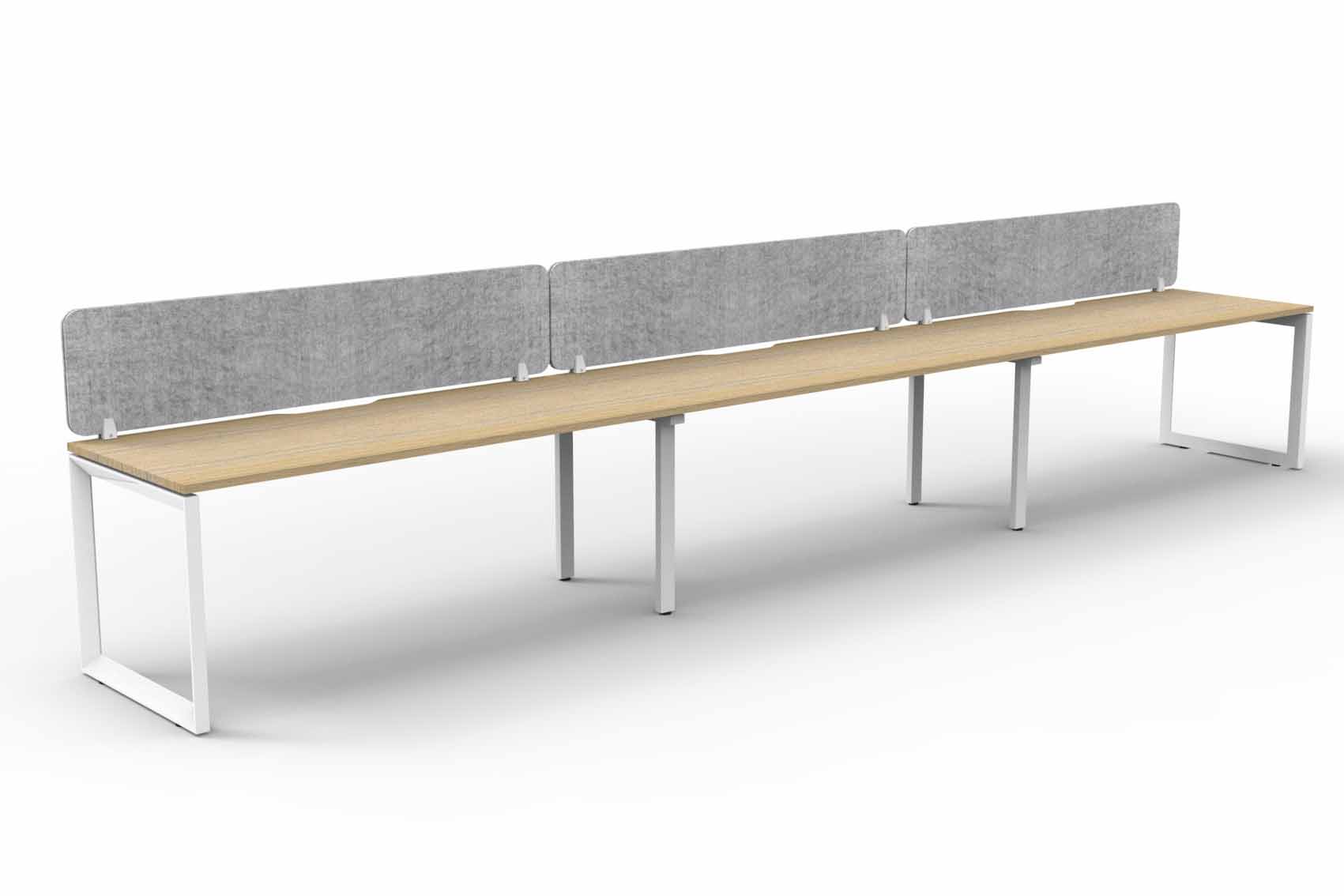 Loop 3 Person Single Sided Workstation - with Eco Screen